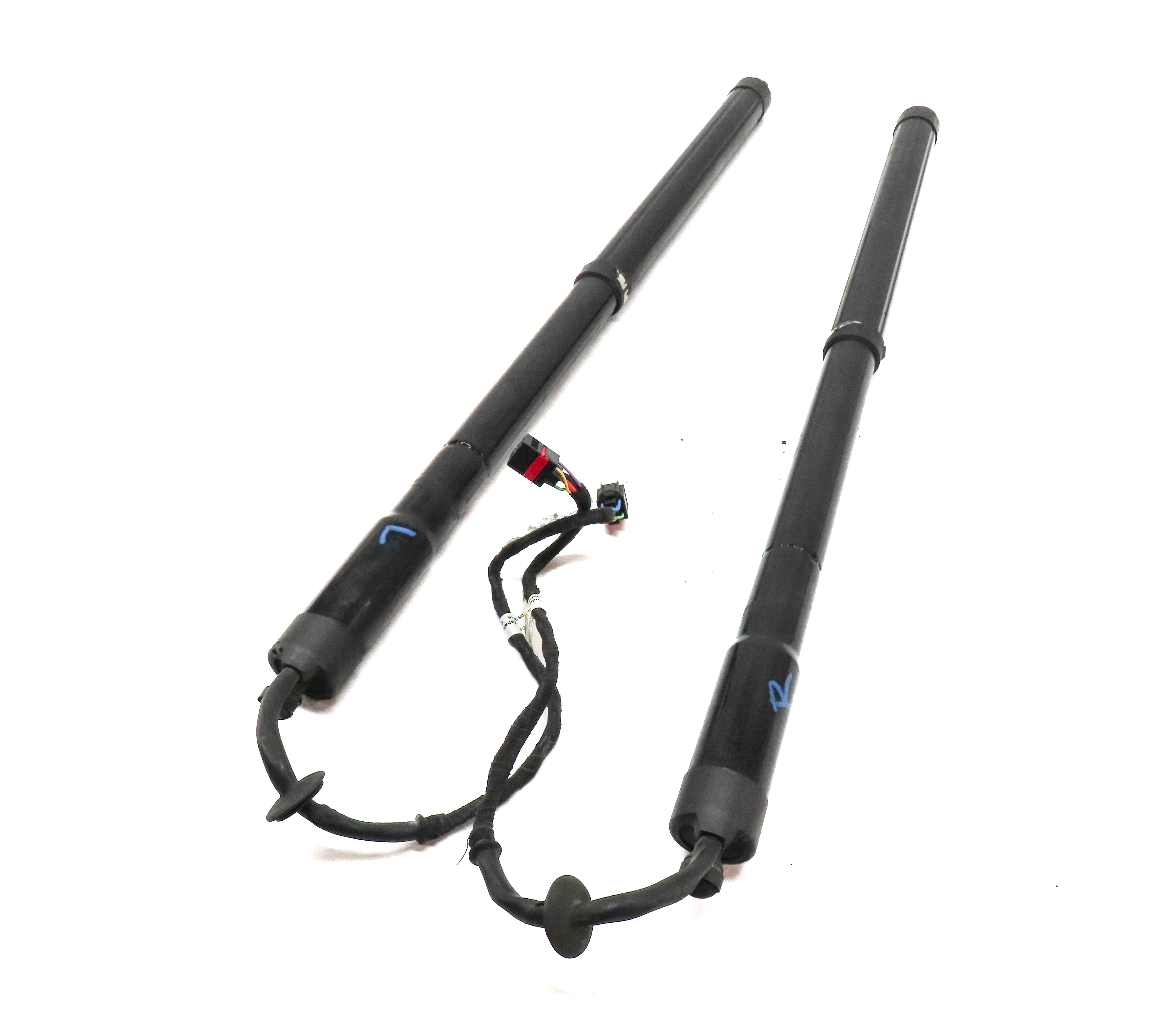 2011 PORSCHE CAYENNE (958) REAR LEFT & RIGHT TRUNK ELECTRIC SHOCK STRUT SET 2 — exact item pictured